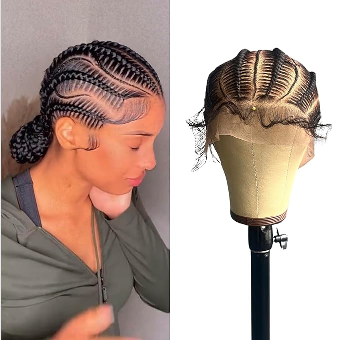 Pony tail orders cornrow wig