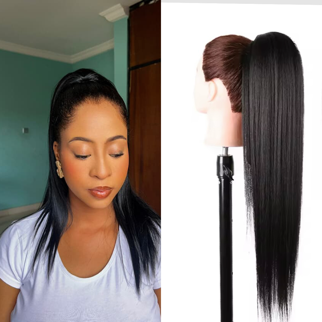 Lucy Straight Drawstring Ponytail
