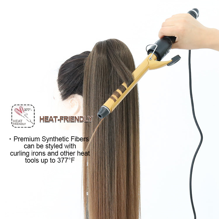 Lucy Straight Drawstring Ponytail