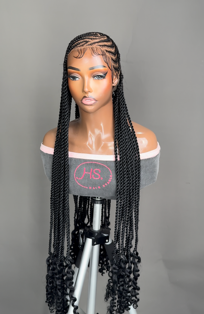 Lemonade Cornrow Braided Wig