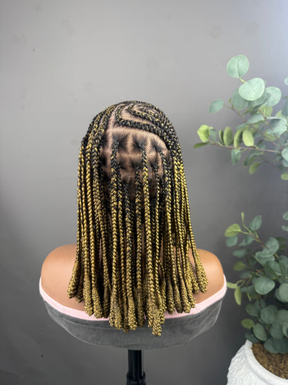 lemonade blonde barrel braids