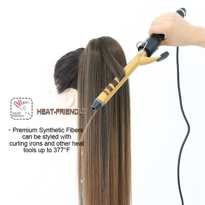 Lucy Straight Drawstring Ponytail